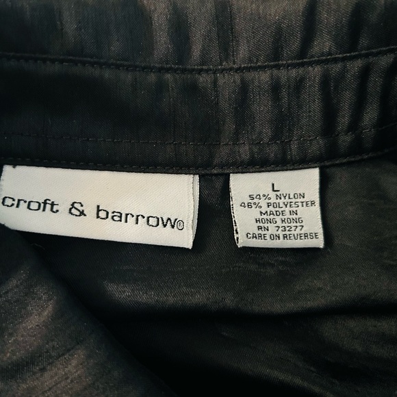 Blazer shirt Croft & barrow woman’s size large top blouse - Picture 4 of 4